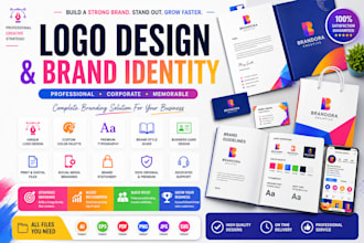 design professional logo, corporate brand identity and brand kit
