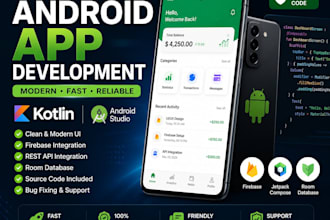 develop a professional android app using kotlin