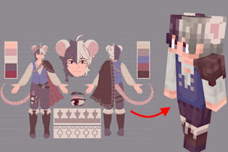 create custom minecraft skin, minecraft models, items, maps, minecraft builder