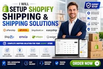 setup shopify shipping aftership dhl shipstation easyship shipzip envia shippo