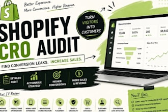 do shopify cro audit to increase  conversion and sales