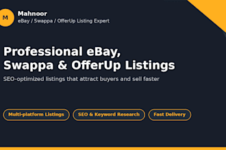 do ebay product listing at cheap rates with bulk product uploads