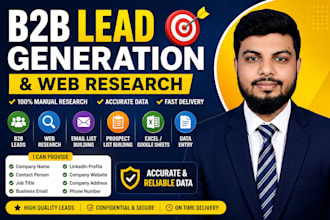targeted b2b lead generation and web research