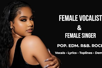 be your female edm singer, pop singer, female singer and singersongwriter