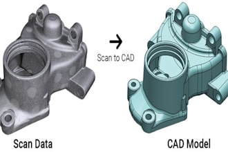do reverse engineering 3d cad model cad design stl to cad step file