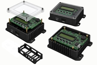 design 3d printable pcb enclosure casing product casing, esp32 pcb design