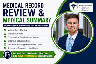 review medical records and prepare a clear medical summary