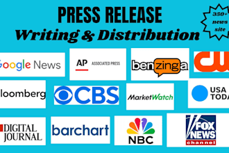 do press release writing and press release distribution