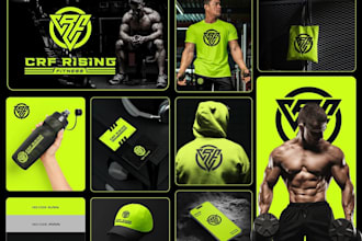 design a sports logo and brand identity for your fitness, gym or athletic brand
