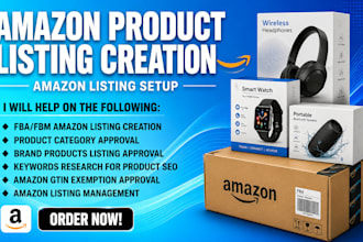 create SEO amazon product listing and listing optimization