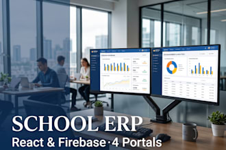 develop school erp with admin, teacher, and parent portal