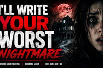 be your horror ghostwriter for novels and novellas