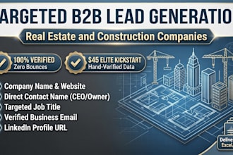 do targeted b2b lead generation for real estate and construction companies