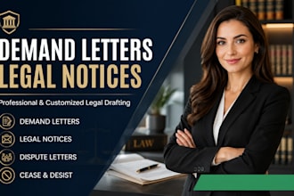 draft a strong demand letter, legal notice and dispute letter as US attorney