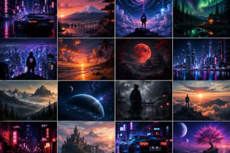 ich werde atemberaubende individuell angepasste ki hintergrundbilder in 4k