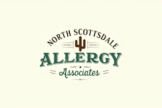 do make north scottsdale allergy associates vintage logo design