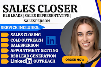 sales closer outreach b2b sales closer sales representative salesperson sales