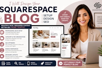 design squarespace blog setup blog page SEO and content organization