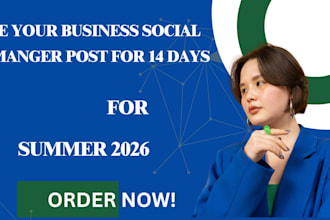 be your business social manger for 14 days