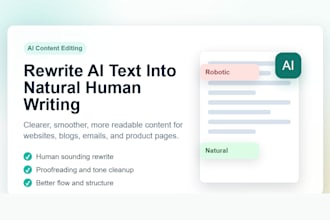 rewrite ai content into natural human writing