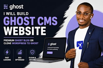 build ghost cms website design premium ghost blog or clone wordpress to ghost