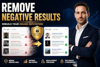 remove mugshots on google search, delete negative links, articles, and bad news