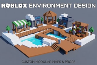 design realistic 3d roblox maps and custom environments