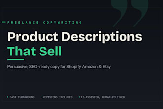 write persuasive product descriptions that sell