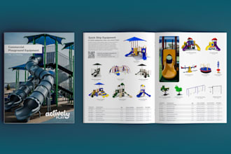 design high quality business brochures, product catalogs