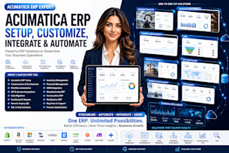 setup acumatica erp customize integrate API migrate data and automate workflows
