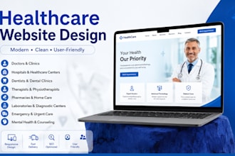 design and develop a medical and healthcare website