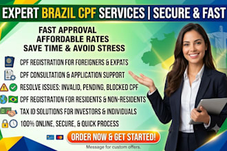 obtain brazil cpf tax id for foreigners and non residents