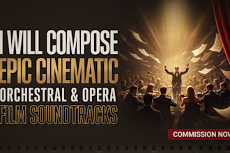 compose epic cinematic orchestral classical opera music for film soundtrack