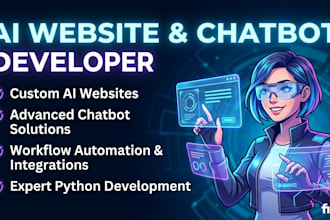 develop custom ai chatbots , websites automation and ai tools