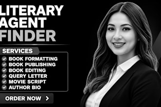 find literary agent, write query letter, book proposal, synopsis, and edit book