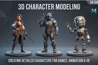 do 3d character modeling and texturing for games,3d printing
