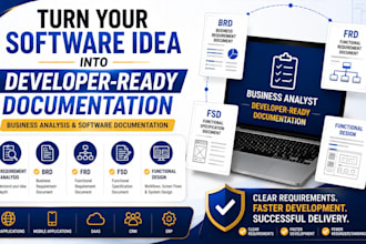 create brd frd fsd and software documentation