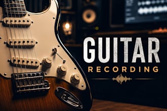 record pro studio quality electric or acoustic guitar