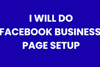 do facebook page setup for your business