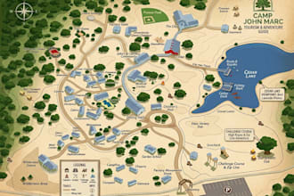 design resort, hiking trail, tourist destination, park maps