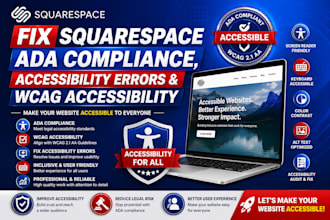 fix squarespace ada compliance , accessibility errors and wcag accessibility