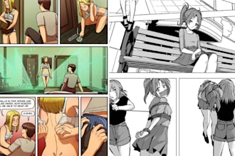 draw anime manga comic artist comic book graphic novel nsfw manga illustration