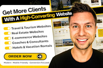 design wordpress hotel booking website resort vacation, villa and airbnb website
