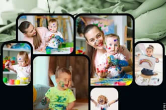 create a custom photo collage for gifts and memories