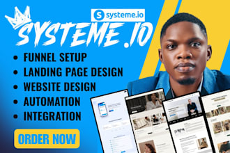 build systeme io sales funnel setup online course landing page systeme website