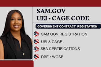 register sam gov, uei, cage code and government contract registration