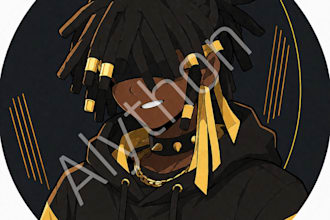draw any character, oc, avatar, or game character in my style