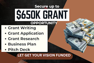do small business grant writing, research and write nonprofit grant proposals