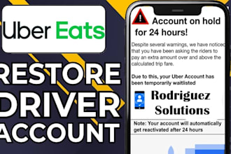 reactivate your suspended uber, spark driver, uber eat account