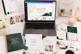 design canva brand editable social media templates,journals,lead magnets